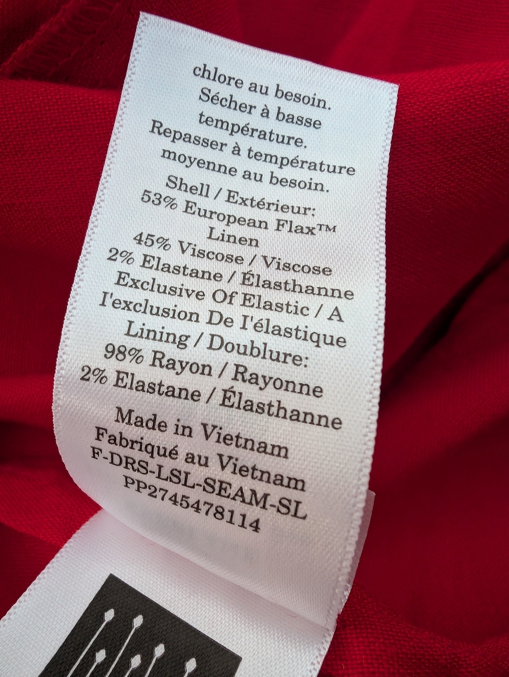 Nwt Everlane Red Stretch Linen Midi Dress 2 - Picture 10 of 10